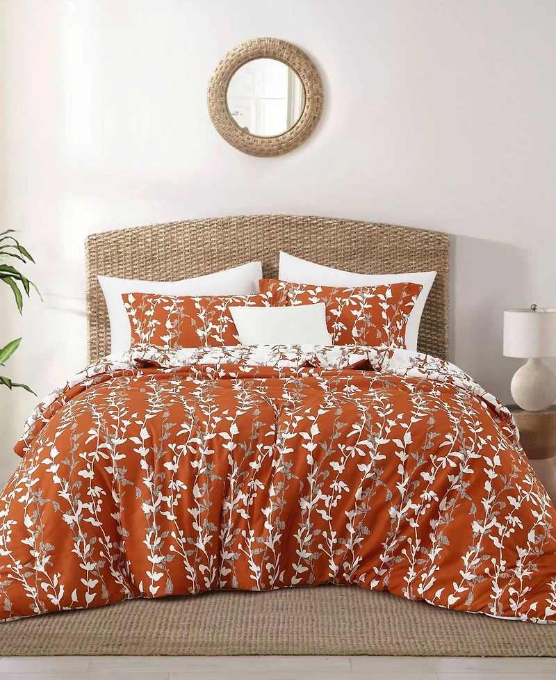 Stratford Park Millie Leaves 3-Pc. Comforter Set