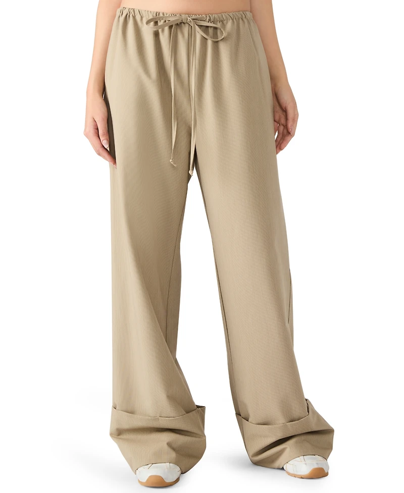 Steve Madden Women's Idra Long Casual Pull-On Pants