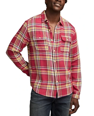Lucky Brand Men's Long Sleeve Plaid Flannel Button-Front Shirt