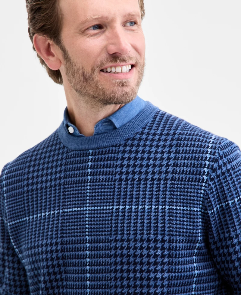 Club Room Men's Glen Plaid Sweater, Macy's Exclusive
