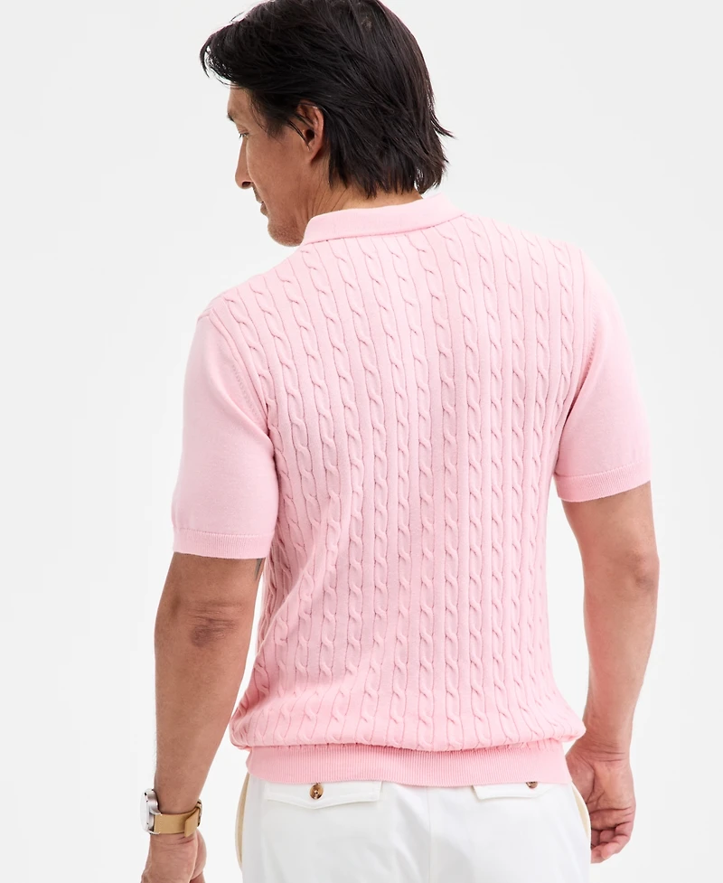 Club Room Men's Regular-Fit Sweater-Knit Polo Shirt, Created for Macy's