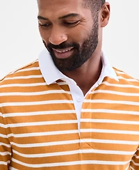 Club Room Men's Pencil Stripe Rugby Shirt, Macy's Exclusive