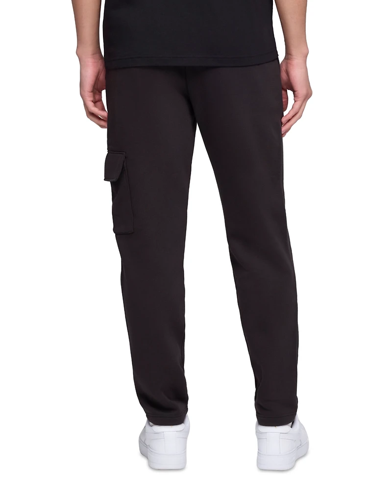 Puma Men's Ess Regular-Fit Logo Embossed Fleece Cargo Pants