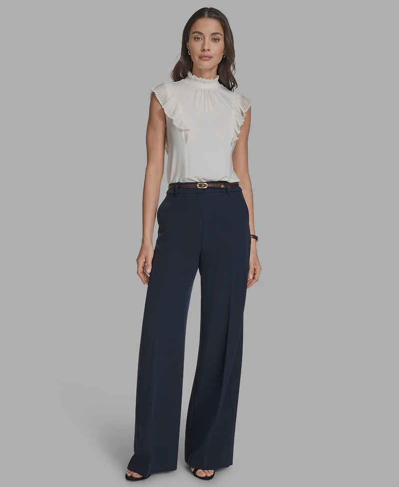 Bcbg Women's Belted Wide-Leg Pants