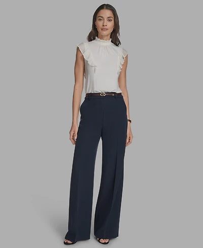 Bcbg Women's Belted Wide-Leg Pants