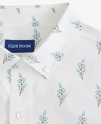 Club Room Long Sleeve Leaf Print Button-Down Shirt, Macy's Exclusive