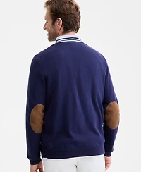 Club Room Long Sleeve Elbow Patch Cardigan Sweater, Macy's Exclusive