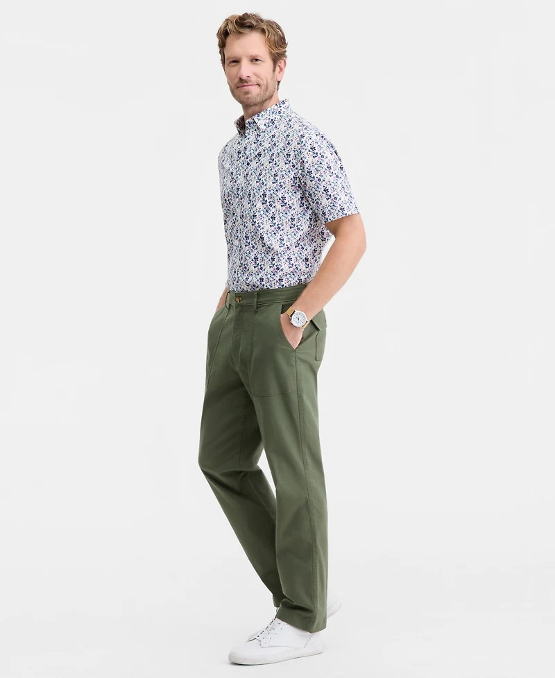 Club Room Men's Cotton Blend Relaxed Utility Pants, Macy's Exclusive