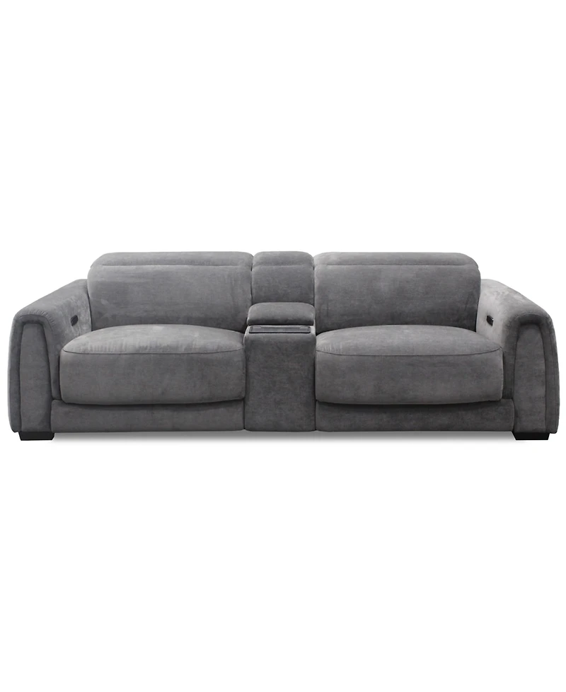 Brownell 3-Pc.Sofa Sectional with 2 Power Motion Chairs & 1 Console, Exclusively at Macy's