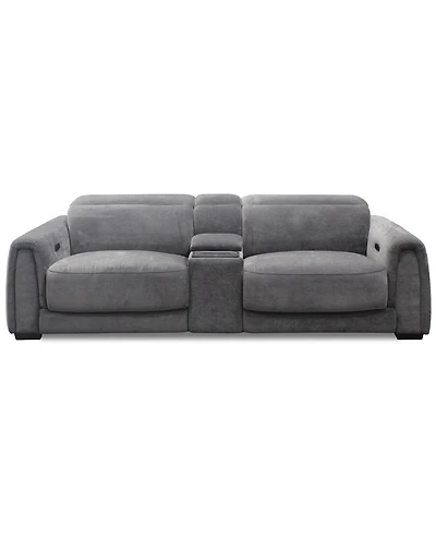 Brownell 3-Pc.Sofa Sectional with 2 Power Motion Chairs & 1 Console, Exclusively at Macy's