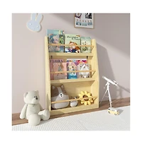 Cesicia 3 Tier Kids Book Shelf, Kids Book Rack, Helps Keep Bedrooms, Playrooms, and Classrooms Organized