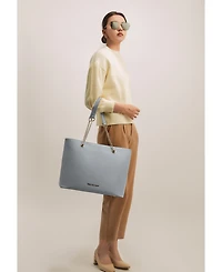 Women Large Tote Metal straps Victoria Hyde Torrans