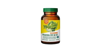 MegaFood Vitamin D3 with K & K2, 5000 Iu 120 Caps