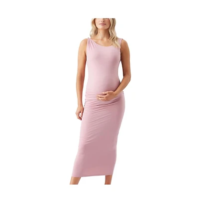 Ripe Maternity Luxe Knit Off Shoulder Dress