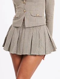 Miss Circle Women Oaklyn Plaid Pleated Mini Skort