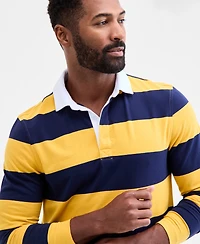 Club Room Men's Wide Stripe Rugby Shirt, Macy's Exclusive