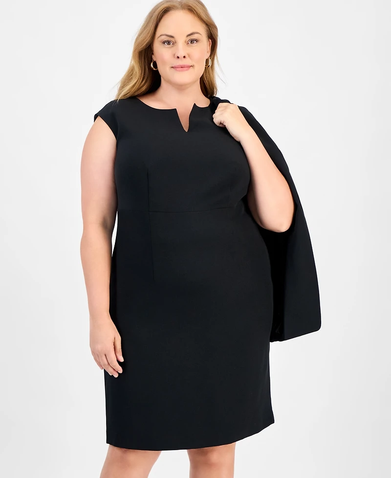 Kasper Plus Sleeveless Sheath Dress
