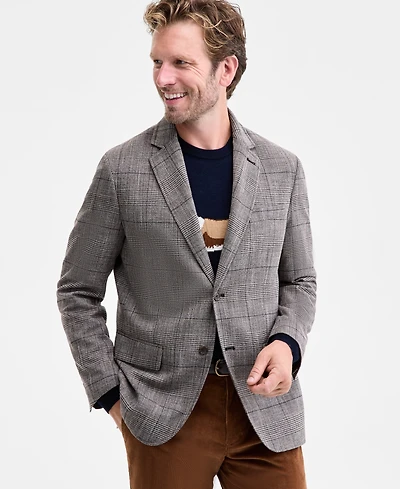 Club Room Men's Sharp Plaid Sport Coat, Macy's Exclusive