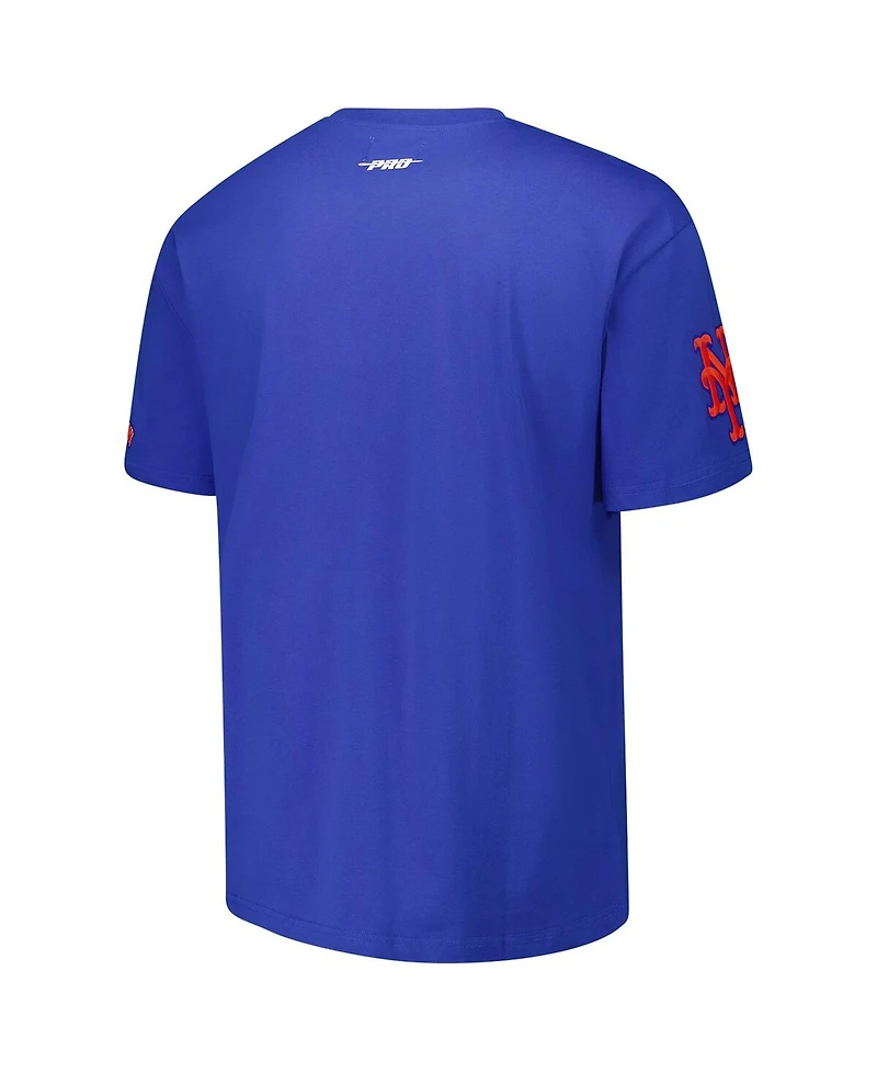 Pro Standard Men's Royal New York Mets Turn It Up Dropped Shoulder T-Shirt