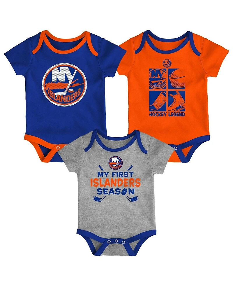 Outerstuff Baby Boys and Girls 3-Piece New York Islanders Legend Bodysuit Set