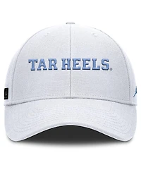 Jordan Men's White North Carolina Tar Heels 2025 On-Field Rise Performance Adjustable Hat