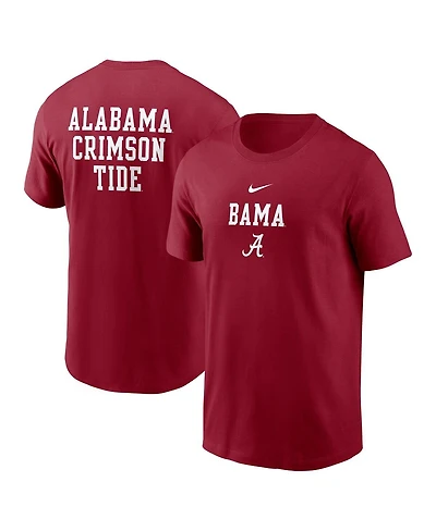 Nike Men's Crimson Alabama Tide 2-Hit Stacked T-Shirt