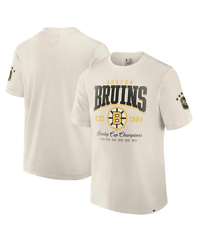 Fanatics Men's White Boston Bruins Decades Collection Timeless T-Shirt