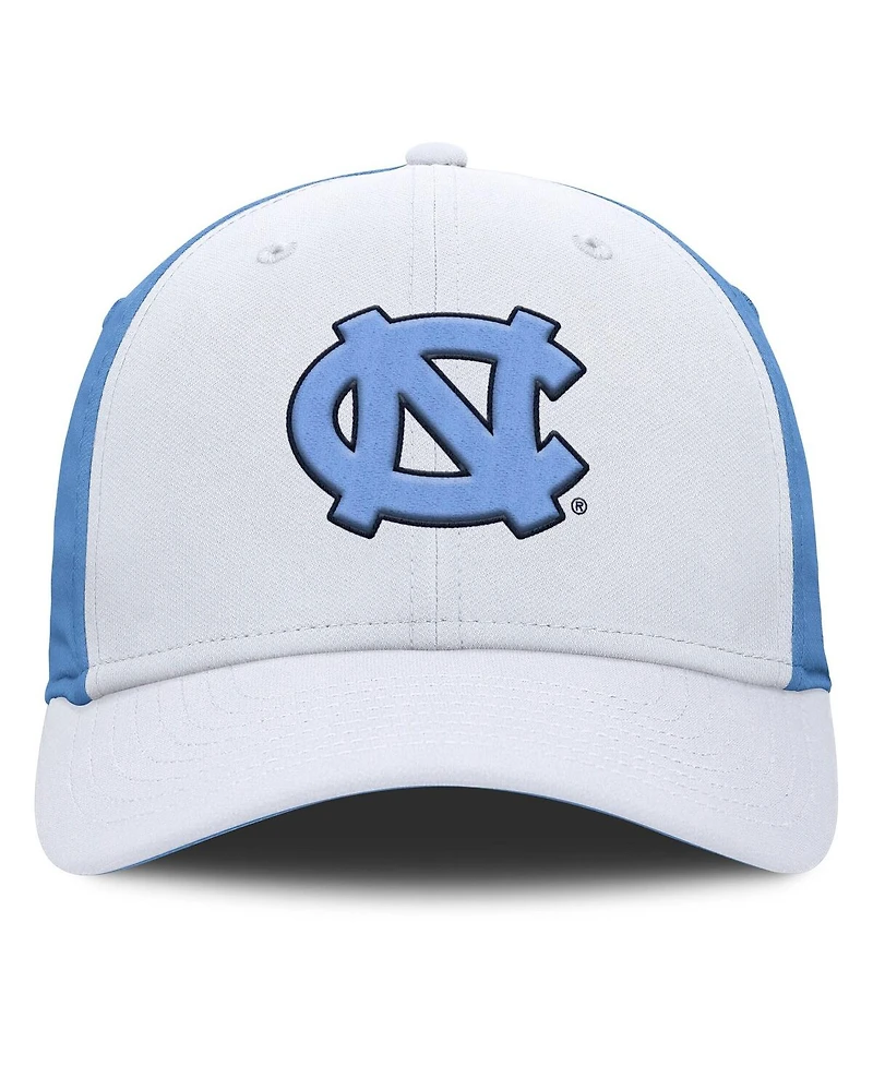 Jordan Men's White/Carolina Blue North Carolina Tar Heels 2025 Sideline Rise Local Performance Flex Hat