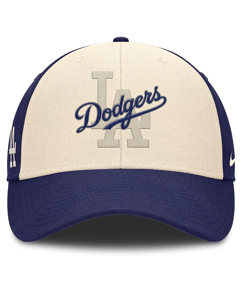Nike Men's Royal/Natural Los Angeles Dodgers Statement Club Performance Adjustable Hat