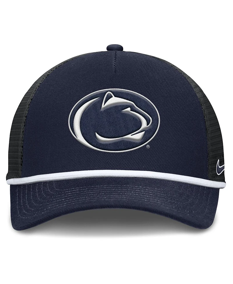 Nike Men's Navy Penn State Nittany Lions Rise Primetime Trucker Adjustable Hat