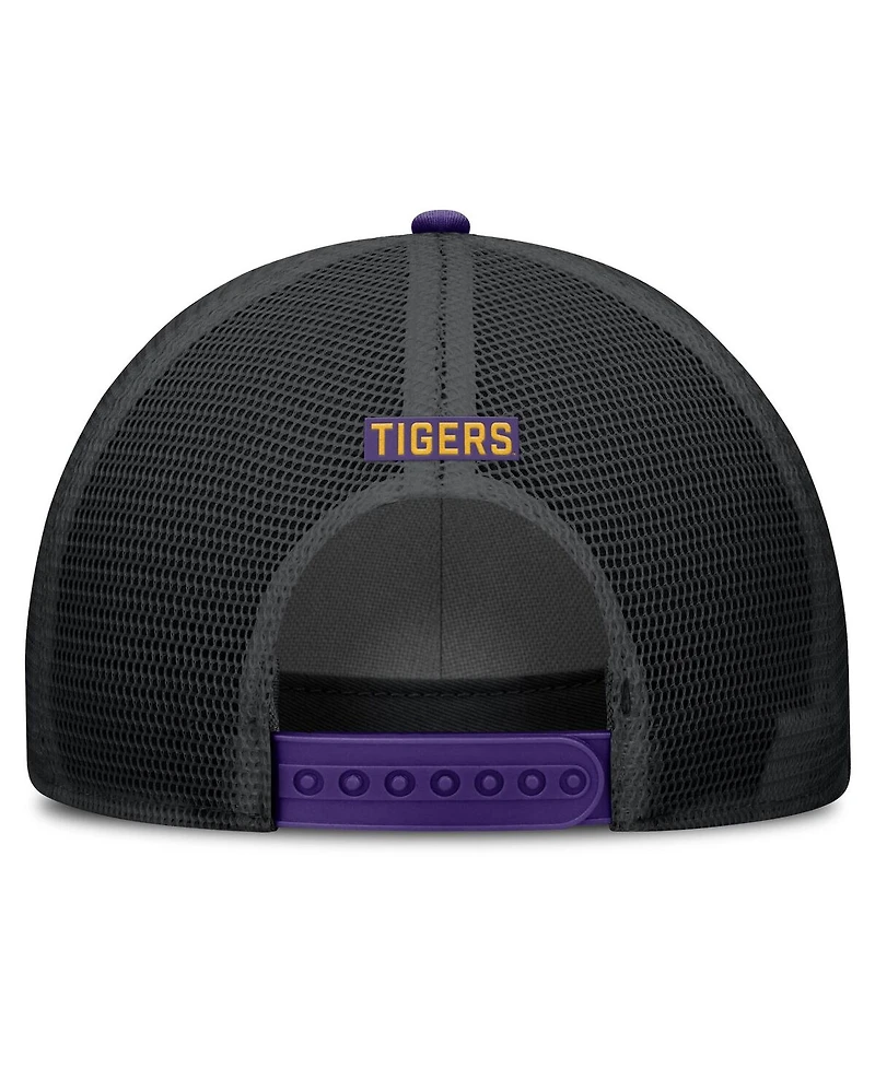 Nike Men's Purple Lsu Tigers Rise Primetime Trucker Adjustable Hat