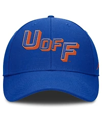 Jordan Men's Royal Florida Gators Slanted Primetime Rise Performance Adjustable Hat