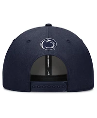 Nike Men's Navy Penn State Nittany Lions Slanted Primetime Rise Performance Adjustable Hat