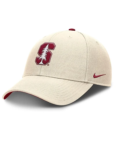 Nike Men's Natural Stanford Cardinal Rise Primetime Performance Trucker Adjustable Hat