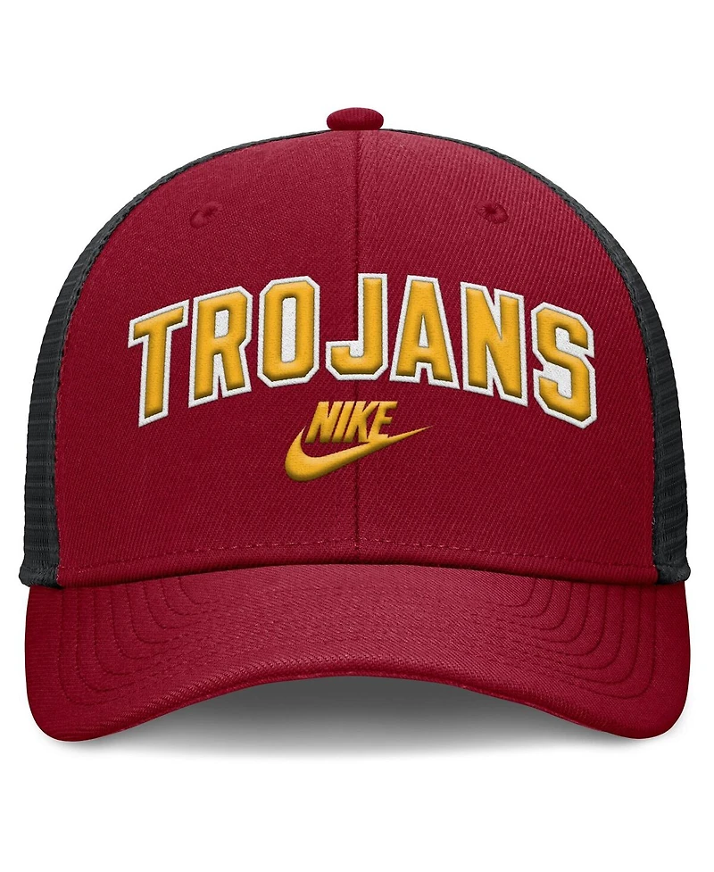 Nike Men's Cardinal/Black Usc Trojans Legacy Arch Rise Performance Trucker Adjustable Hat