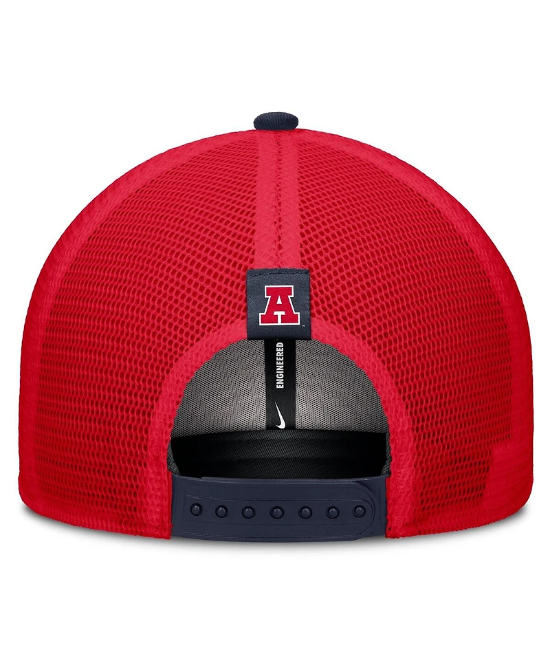 Nike Men's Navy/Red Arizona Wildcats Legacy Arch Rise Performance Trucker Adjustable Hat