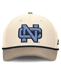 Nike Men's Natural North Carolina Tar Heels Rise Legacy Throwback Logo Adjustable Hat