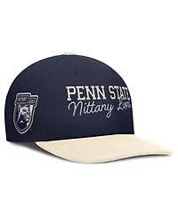 Nike Men's Navy/Cream Penn State Nittany Lions Pro Legacy Script Snapback Hat