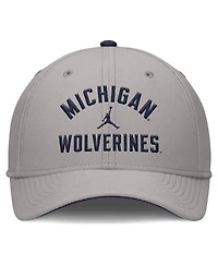 Jordan Men's Gray Michigan Wolverines Rise Prep Performance Flex Hat
