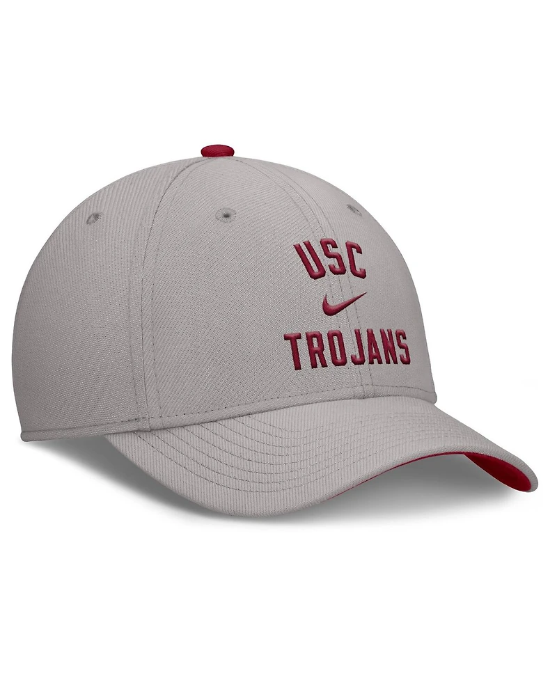 Nike Men's Gray Usc Trojans Rise Prep Performance Flex Hat