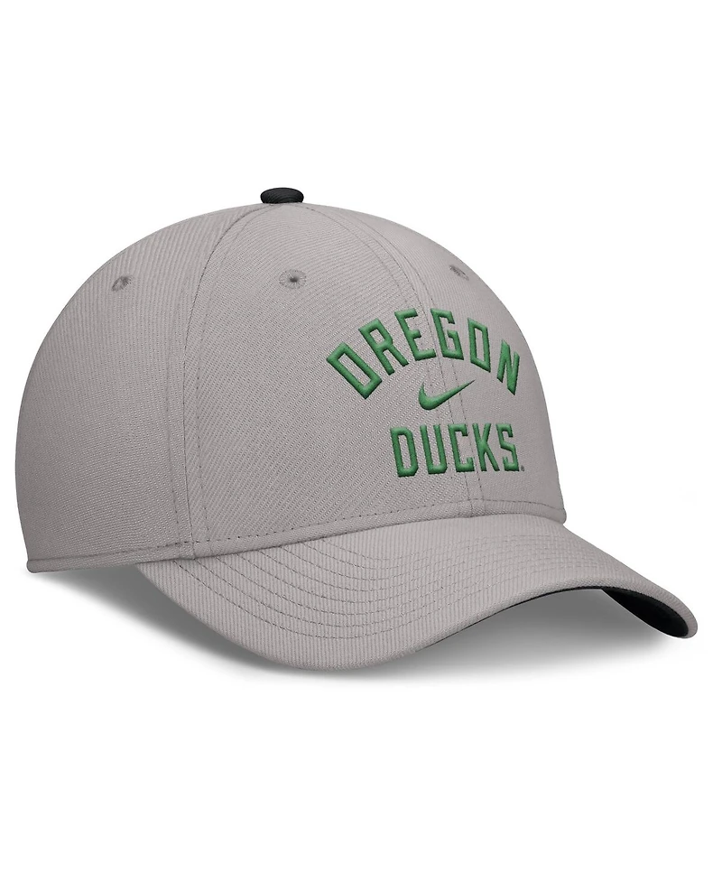 Nike Men's Gray Oregon Ducks Rise Prep Performance Flex Hat
