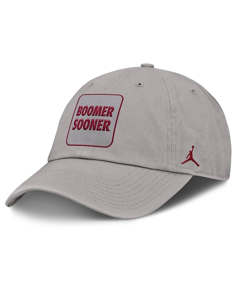 Jordan Men's Gray Oklahoma Sooners Local Club Adjustable Hat