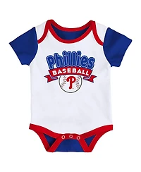 Outerstuff Newborn 2-Pack Philadelphia Phillies Triple Hit Bodysuit Set