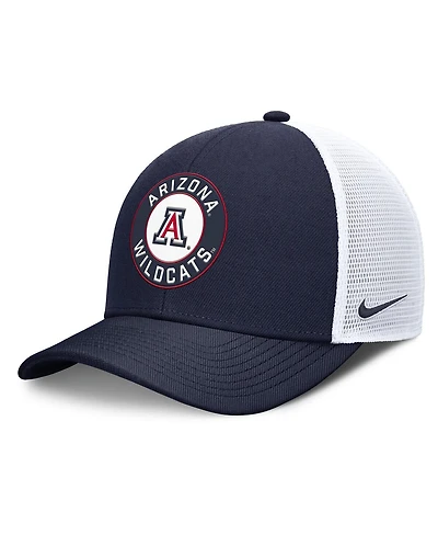 Nike Men's Navy/White Arizona Wildcats Rise Primetime Performance Trucker Adjustable Hat