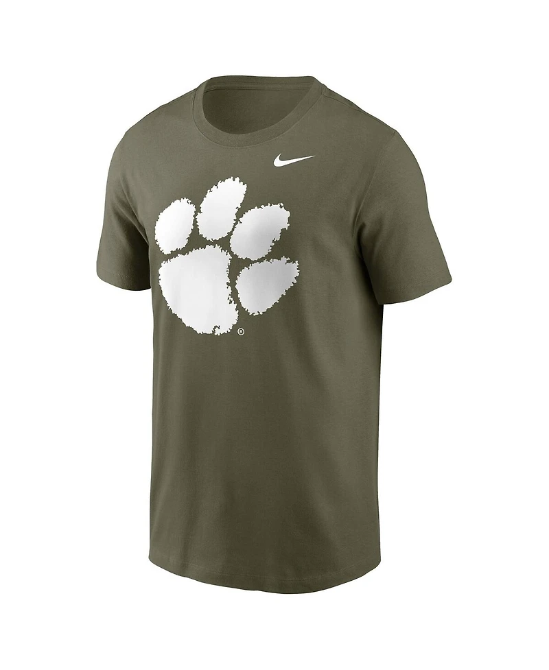 Nike Men's Olive Clemson Tigers Primetime Logo Performance T-Shirt