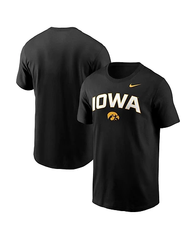 Nike Men's Black Iowa Hawkeyes Primetime Arch Stack T-Shirt