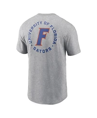 Jordan Men's Heather Gray Florida Gators Campus 2-Hit T-Shirt