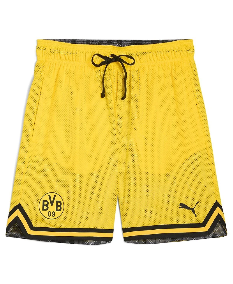 Puma Men's Yellow Borussia Dortmund 2025 Fifa Club World Cup Hoops Reversible Shorts