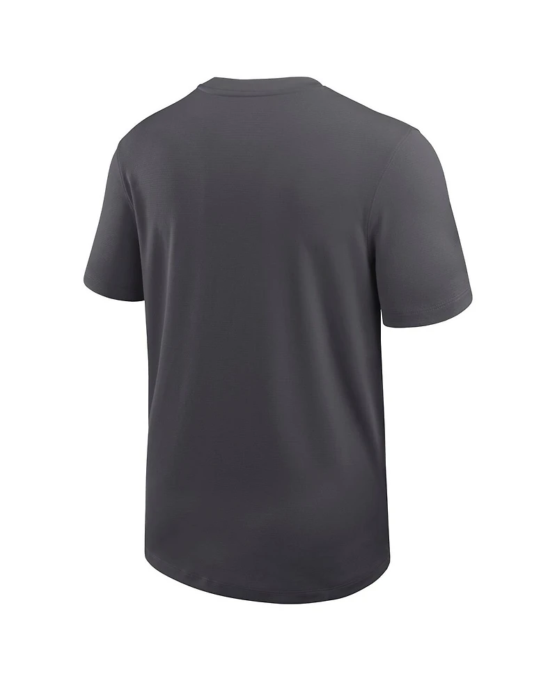 Jordan Men's Anthracite Ucla Bruins 2025 Sideline Uv Performance Coach T-Shirt