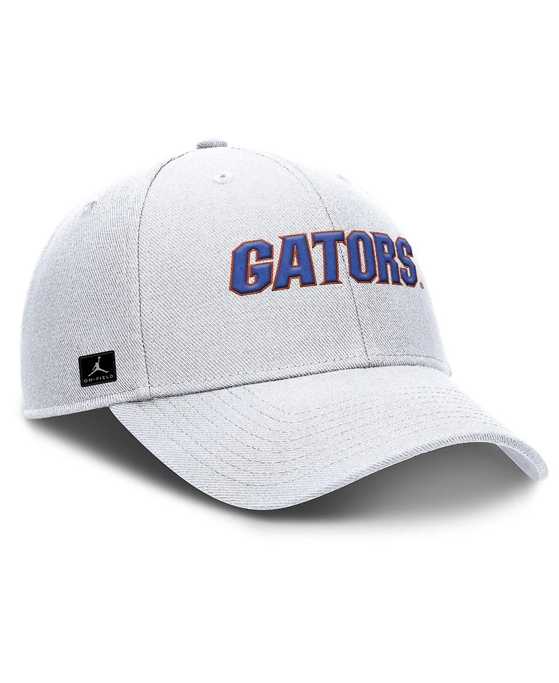 Jordan Men's White Florida Gators 2025 On-Field Rise Performance Adjustable Hat